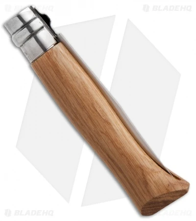 Opinel Knives No. 6 Stainless Steel Knife Olivewood (2.9" Satin) #6 SS - Image 2