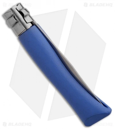 Opinel Knives No. 7 Stainless Steel Knife Blue Beechwood (3" Satin) #7 SS - Image 2