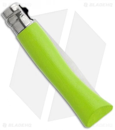 Opinel Knives No. 7 Stainless Steel Knife Green Beech Wood (3.06" Satin) #7 SS - Image 2