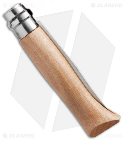 Opinel Knives No. 6 Stainless Steel Knife Beech Wood (2.9" Satin) - Image 2