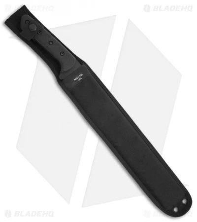 Pro Tool Praesidio Commander Machete Fixed Blade Knife (14.5" Black Plain) - Image 2