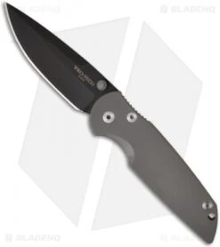 Pro-Tech TR-3 Integrity Frame Lock Knife Titanium (3.5" Black) 7703