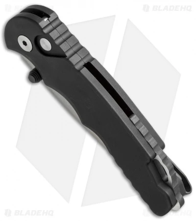 Pro-Tech TR-5 Lerch Spring Assisted Knife Black (3.25" Stonewash Serr) SA.2 - Image 2