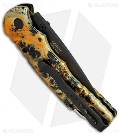 Pro-Tech Lerch TR-5 Skull Custom Spring Assisted Knife Splash (3.25" Black) - Image 3