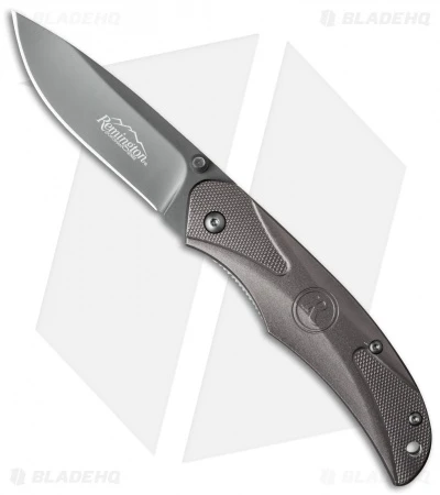 Remington Sportsman R1-Ti Large Spring Assisted Knife Gray (3.25" Gray)