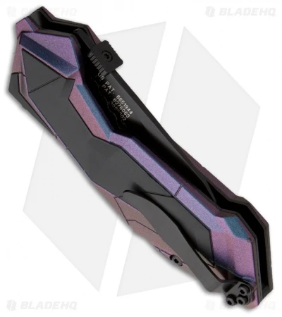 Schrade SCHA3CBS Chameleon Tanto MAGIC Spring Assisted Knife (2.9" Black Serr) - Image 2