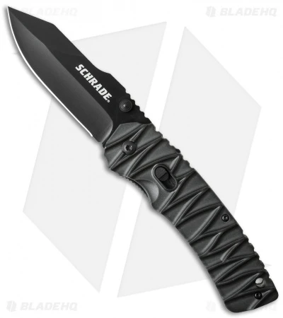 Schrade Dual-Action Manual/Assisted Opening Knife (3.5" Black) SCHA10B