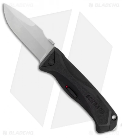 Schrade SCHA6L Drop Point Spring Assisted Knife (3.75" Bead Blast Plain)