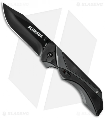 Schrade 24/7 MAGIC Spring Assisted Knife Gray/Black (3.25" Black) SCHA8B