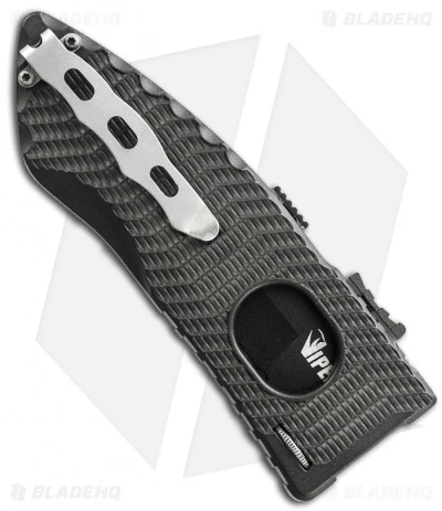 Schrade Large Drop Point Viper 2 Side Opening Knife (3.5" Black) SCHSA2DB - Image 2