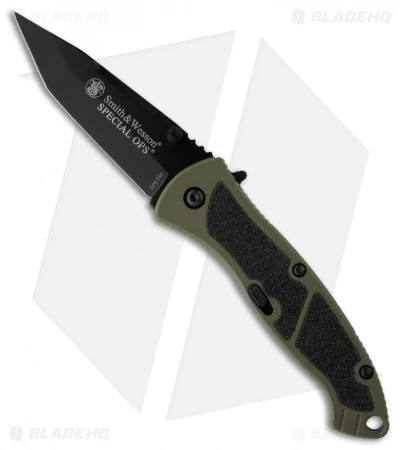 Smith & Wesson Medium Special Ops Spring Assist Knife (3.2" Black) SPECM
