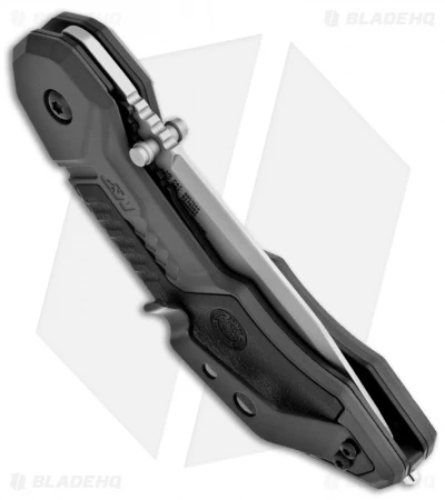 Smith & Wesson MAGIC Spring Assist Tanto Knife (3" Black Plain) SWMP3B - Image 2