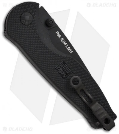 SOG Flash II Assisted Opening Knife Black Zytel (3.5" Black Serr) TFSA-98 - Image 2
