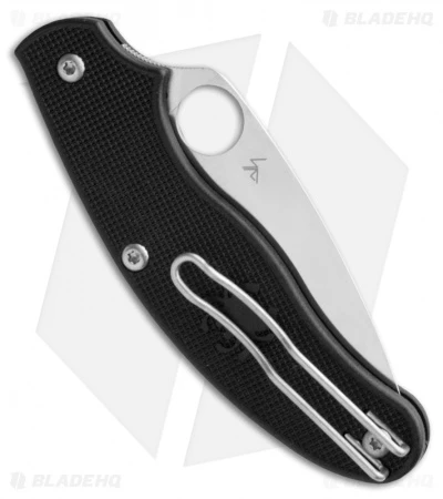 Spyderco UK Pen Knife Slip Joint Black FRN (2.9" Satin CTS-BD1) C94PBK - Image 2