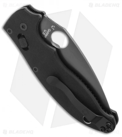 Spyderco Manix 2 Knife Tactical G-10 (3.375" Black) C101GPBBK2 - Image 2