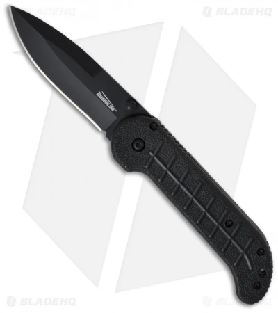 Timberline Vallotton Kickstart Spring Assisted Knife (3.2" Black Plain) 1143