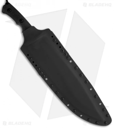 Treeman Knives Combat Machete Fixed Blade Knife (12" Black Plain) - Image 2