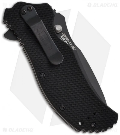 Zero Tolerance 0350ST Assisted Opening Knife Black G-10 (3.25" Black Serr) ZT - Image 2