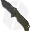 Zero Tolerance 0350GRN Assisted Opening Knife Green Aluminum (3.25" Black) ZT